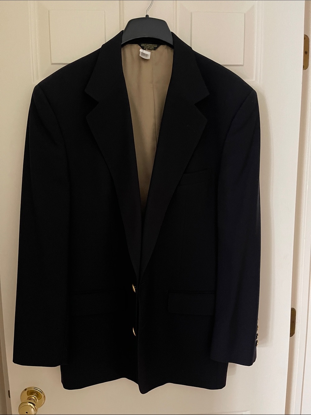 Vintage Britches of Georgetown Men's Navy Blazer - Classic Single-Breasted